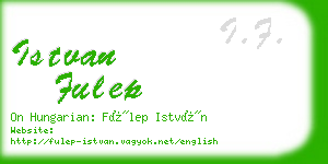 istvan fulep business card